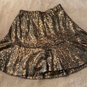 Gold sequined Skirt